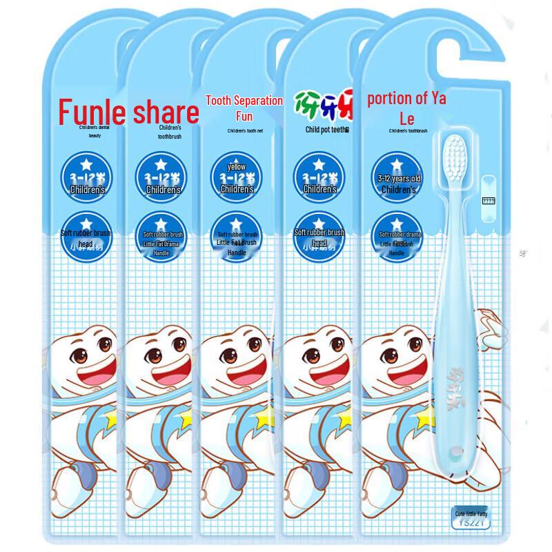 Yaya Le Kids Soft Bristle Toothbrush 5-Pack (Ages 3+)