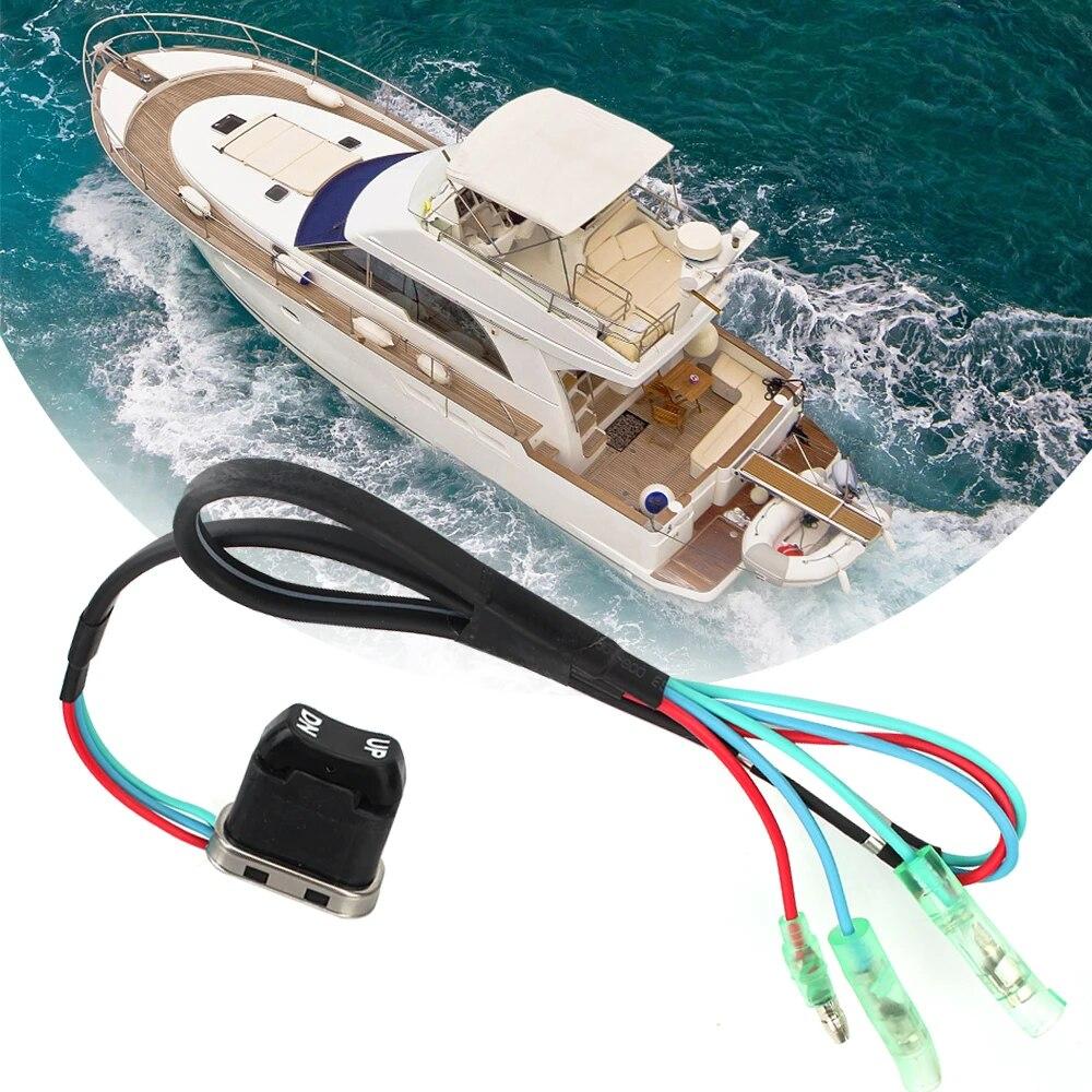 Car Push Button Switch Trim Tilt Switch Assembly Kit For 4 Stroke Motor Marine Ship Accessories Outboard Remote Controller