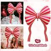 1pc Extra-large 60-inch Striped Bow Foil Balloon for Bow Decorations, Birthdays, Valentine's Day, Anniversaries, Wedding