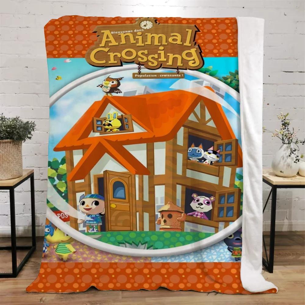 Animal Crossing Decorative Blanket Sofa Winter Custom Blankets Characters Luxury Bedding Home Interior Beach Towel Fluffy Plaid