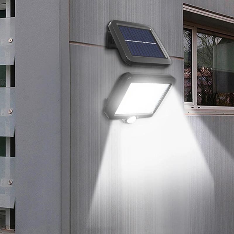 LED Solar Lights Split Wall Lamp Motion Sensor Sunlight Light 3 Mode Outdoor Waterproof Emergency Street Garden Security Light