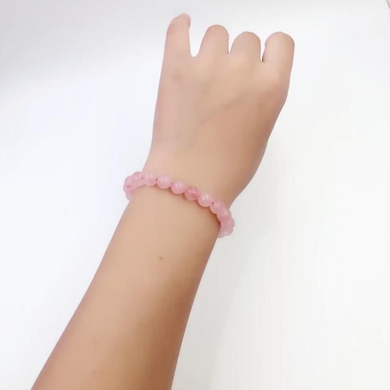 Natural Rose Quartz Bracelets: Gold Shop Opening Gifts & Live Stream Traffic Boosters