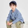 Boys' Vintage Washed Denim Casual Shirt Jacket