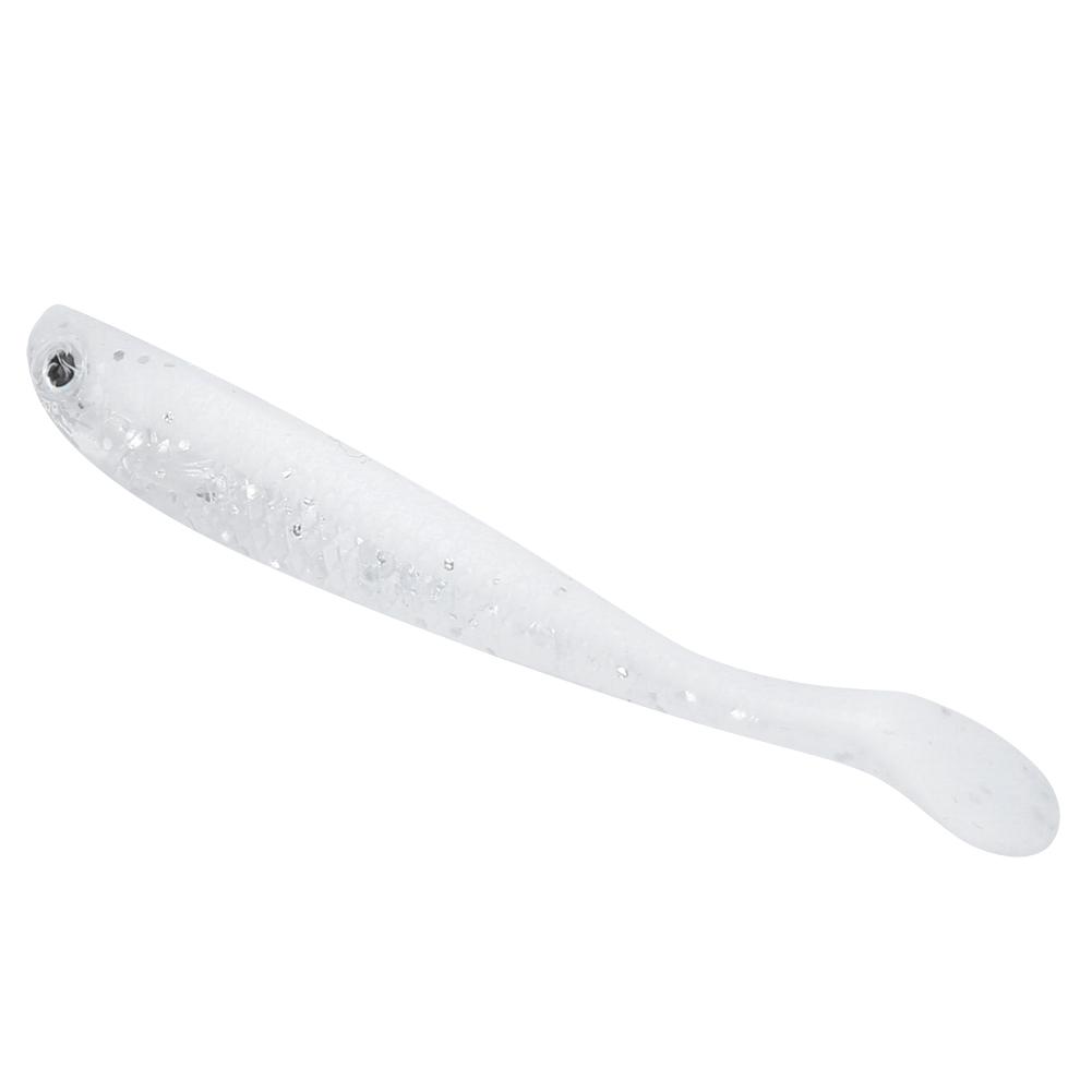 10PCS 6cm Artificial T Tail Lure PVC Eco‑Friendly Simulation Soft Bait Fishing Accessory(3#