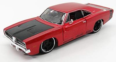 Mini Car American Car Dodge Charger MAISTO DODGE CHARTGER COUPE 1969 RED MET BLACK 32537R 1/24 R/T