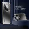 Metal Camera Lens Holder Case For Honor X70 Pro Max X9D Shockproof Matte Invisible Kickstand Back Cover Hard Protection Shell