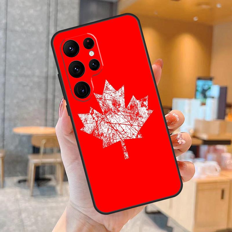 Canada Canadian Flag Phone Case For Samsung Galaxy S25 S24 S23 S22 S20 S21 Ultra S9 S10 Plus S25 FE Back Cover