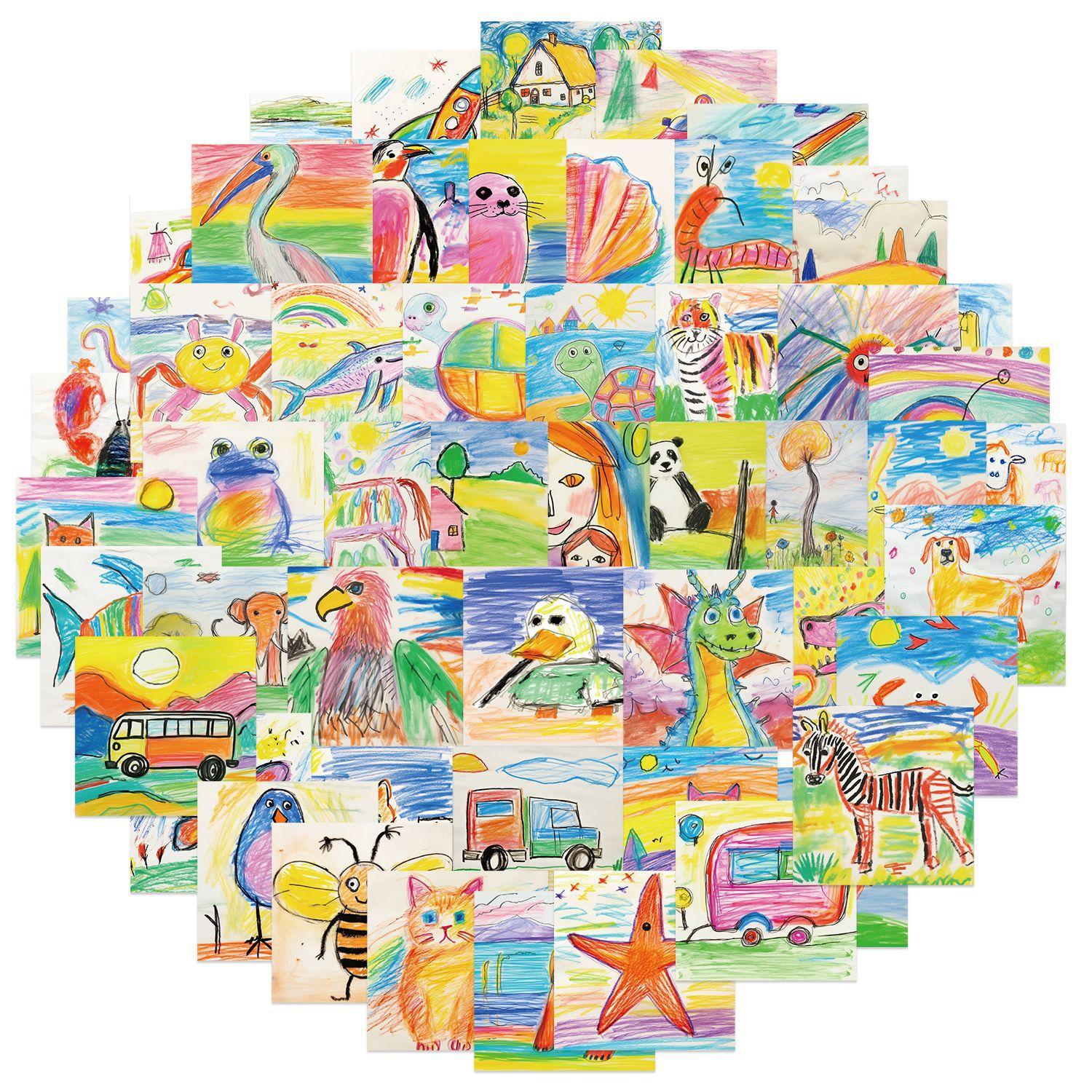 

54 Наклейки с граффити для учеников начальной школы, гитара, блокнот, чемодан, сделай сам, водонепроницаемые наклейки