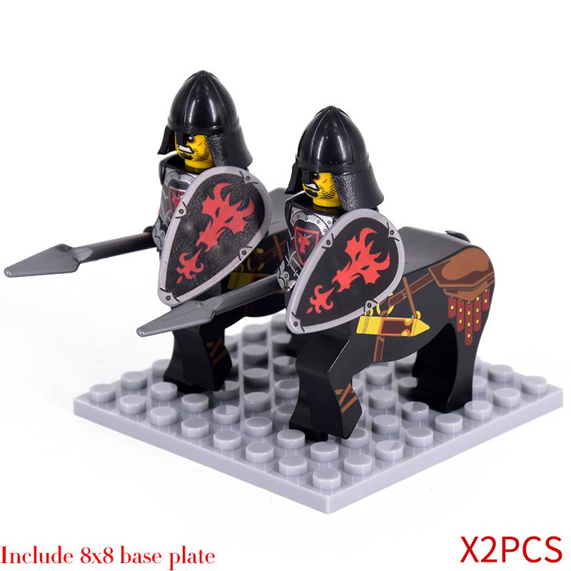 MOC Medieval Centaurs Knights Mini Action Figures Building Blocks LOTR Horse Soldiers Bricks Kids Toys Gifts