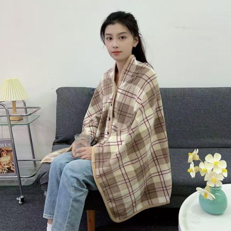 Multi-functional Thickened Shawl Blanket: Outdoor, Student, Office, Lunch Break, Winter Nap Throw