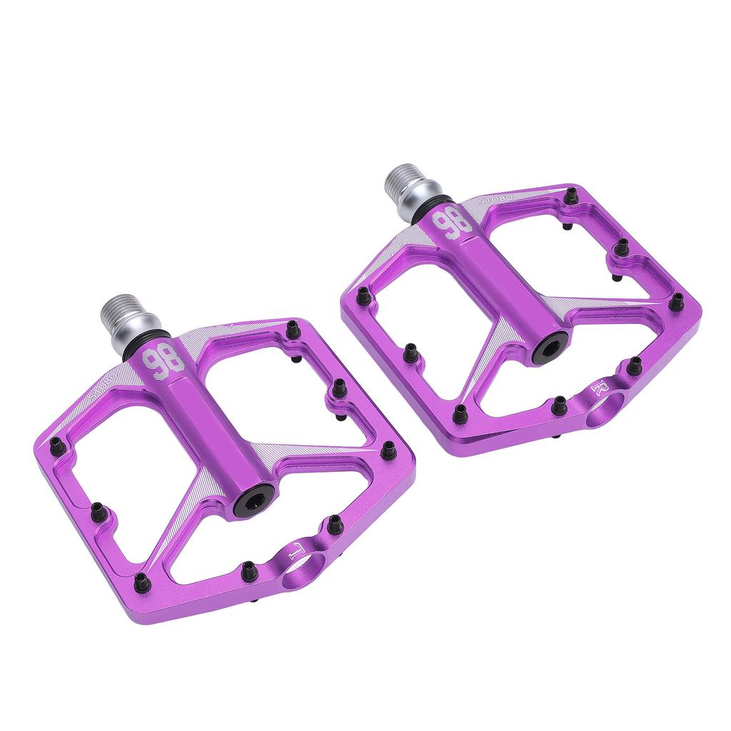 1 Par de Pedais de Ciclismo 3 Rolamentos Selados Vazados Antiderrapantes Liga de Alumínio Pedal Substituição para