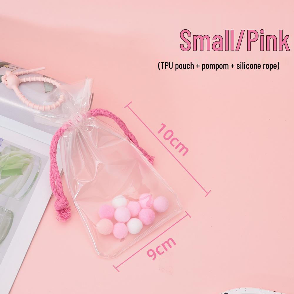 Прозрачный пыленепроницаемый мешочек на шнурке для куклы 4 размера 11см 17см 20см 27см - Плюшевый хлопок для прогулок и подвешивания 644₽