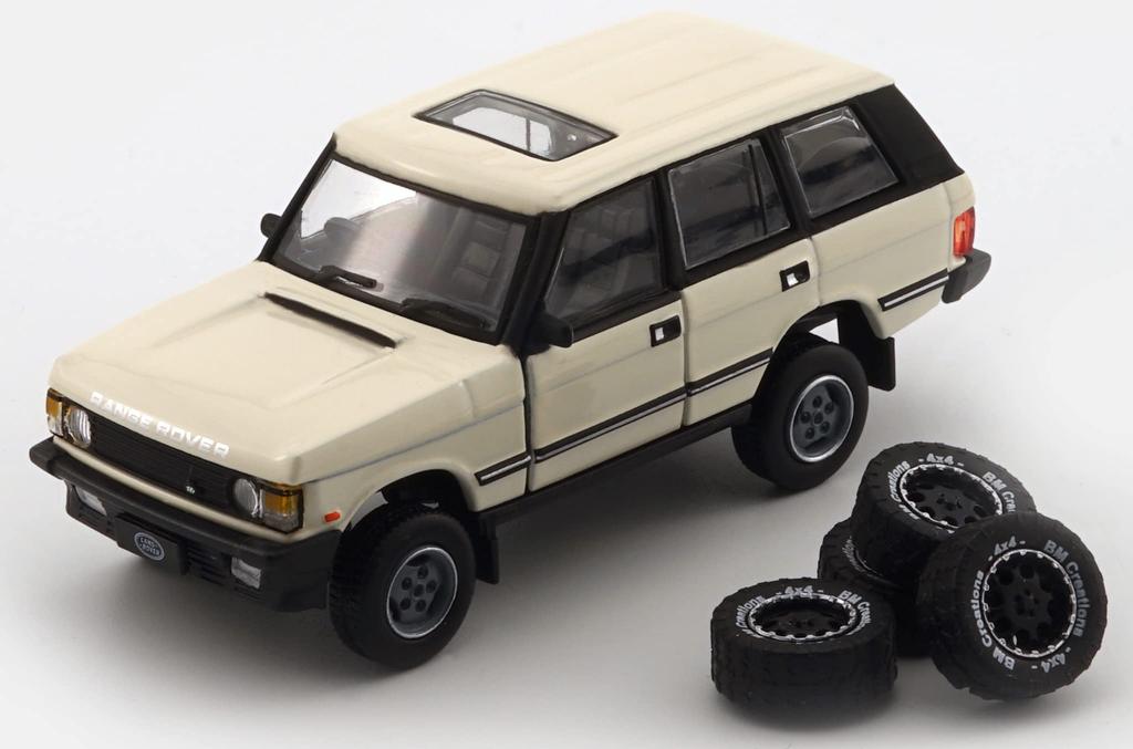 Scherer Designs BM Creations Scale Land Rover Range Rover Classic LSE 1992 White LHD Finished Model 1/64