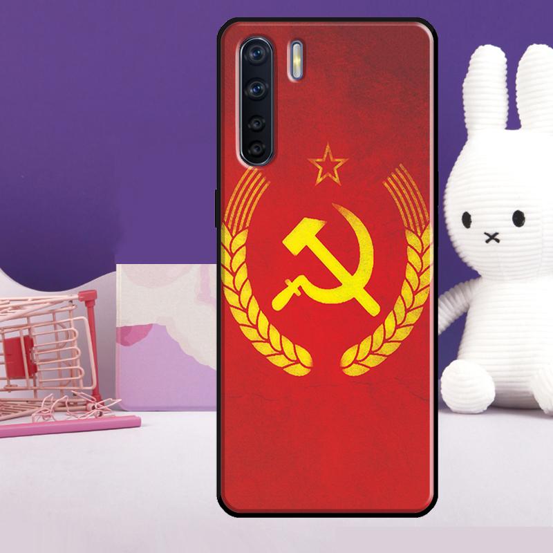 USSR Flag Soviet Union Case For Oppo A18 A38 A78 A98 A58 A60 A80 A40 A96 A76 A16 A94 A74 A54 A15 A17 A57 A77 A5 Pro