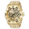 Invicta Pro Diver Quartz Watch, 48mm Case, Gold Stainless Steel Strap, Gold Dial, Men's, 74mm