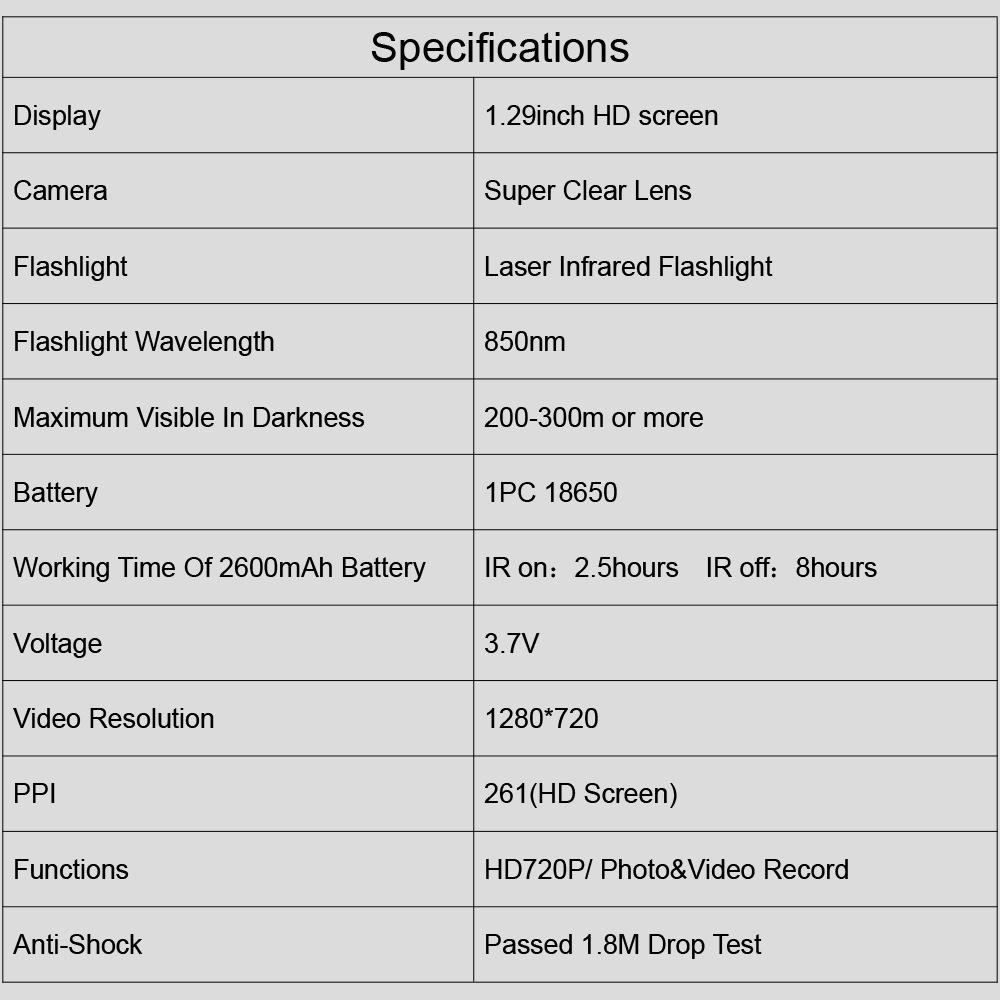 Megaorei M3 HD Infrared Night Vision Binoculars - Low-light Outdoor Imager