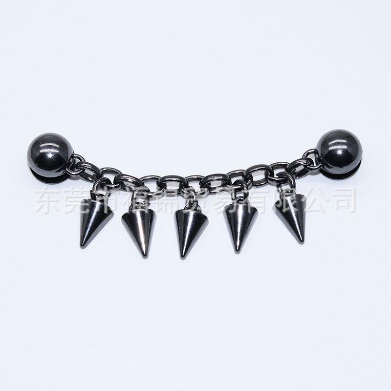 2024 Metal Chain 3D Shoe Flowers & Buckles Accessories