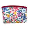 Okinawa Bingata Style Cherry Blossom Floral Pouch, Cosmetic Bag, Travel Organizer
