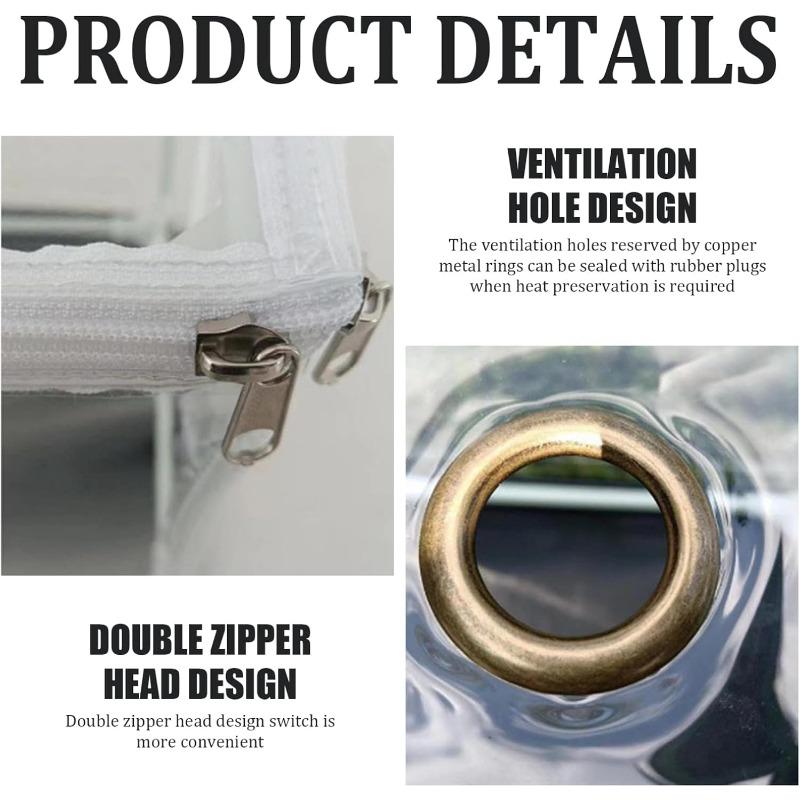 Still Air Box, Clear Mushroom Grow Tent with Ventilation Holes Top Zipper Opening, Reusable Pop-up Monotub Mushroom Box for Indoor Outdoor