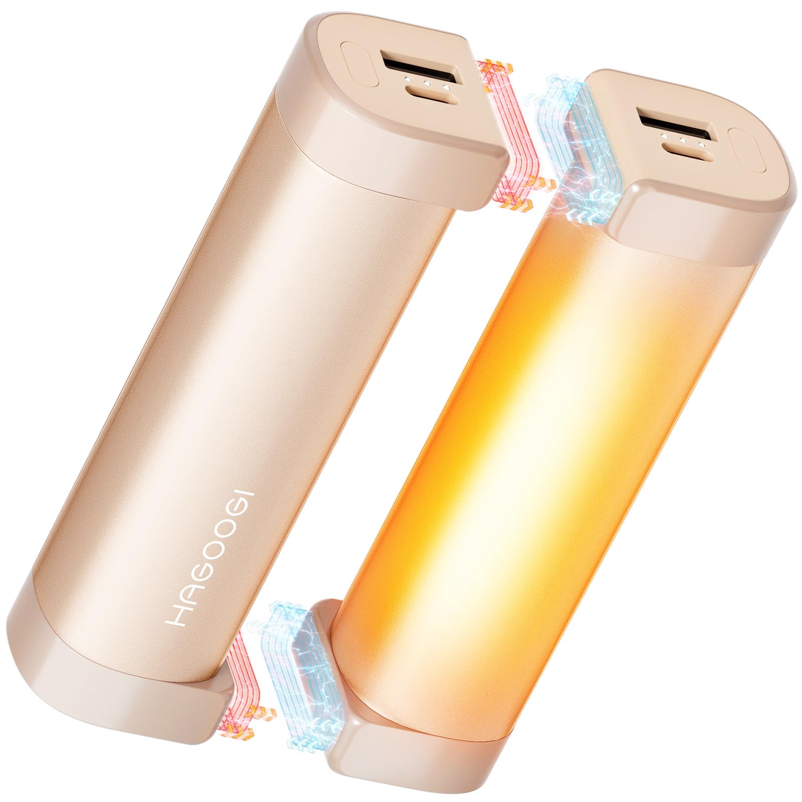 

HAGOOGI Перезаряжаемая ручная быстрая электронная грелка для рук с 3 температурными режимами Высокая 14 часов непрерывной быстрой работы Отдельная простая в использовании Идеально подходит для холодной погоды