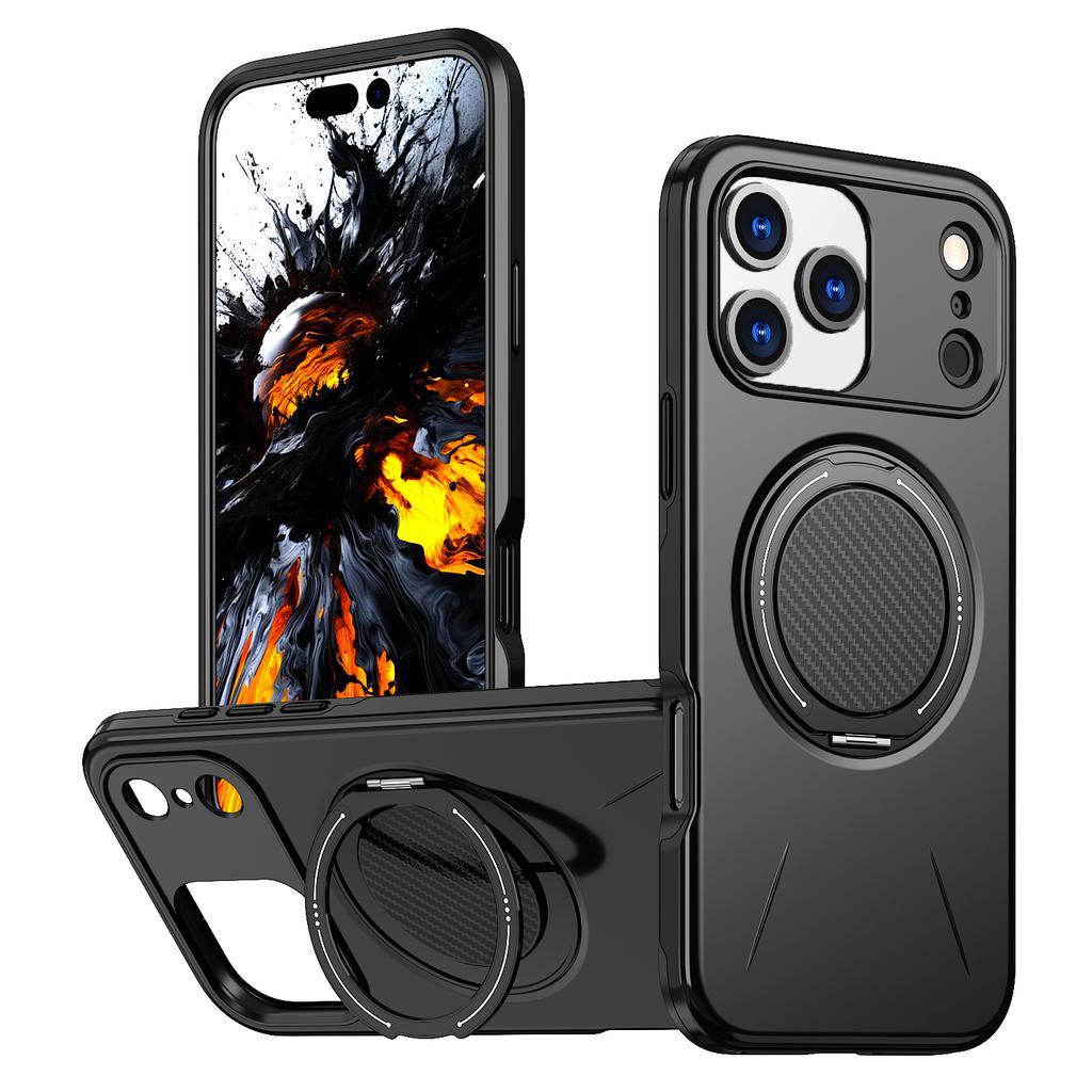 Rotating Hidden Ring Bracket Magnetic Case For iPhone 17 Air 16 15 14 13 12 11 Pro Max Plus For Magsafe Rugged Heavy Duty Cover