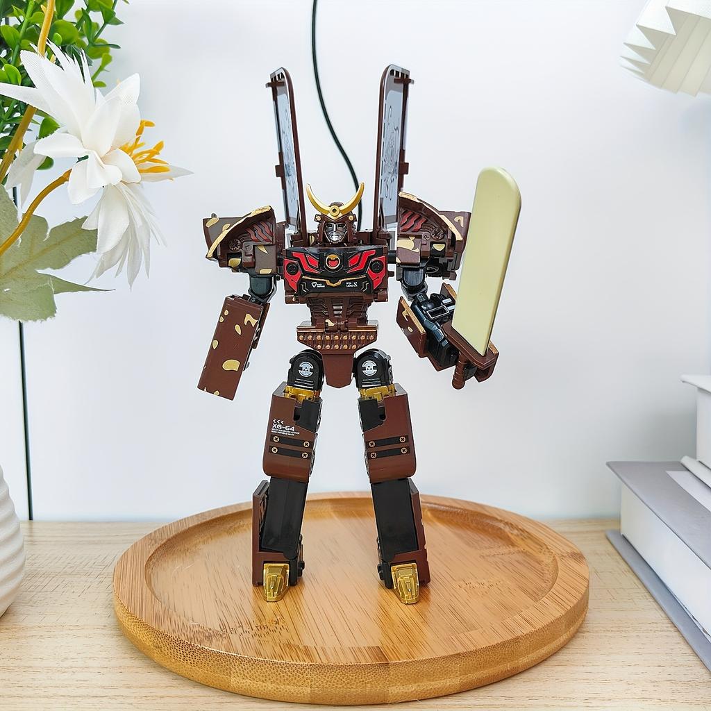 Dual Form Transformation Toy Joint Movable Creative Ice Cream Robot Mecha Model Ornament Simulated Ice Cream Puzzle Transformation Toy