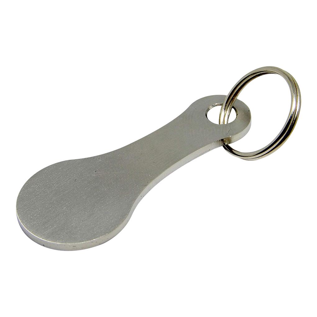

2Pcs Shopping Trolley Removable Key Reusable Replacement Smooth Men Women Cart Opener Accessories with Keyring