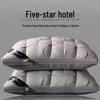 Luxury Durable Hotel Pillow: Neck Support, Non-Collapsing, Washable Feather Velvet