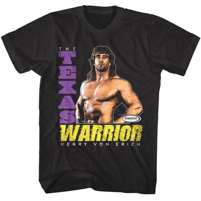 Powertown The Texas Warrior Men's T Shirt Kerry Von Erich Wrestling Figures Unisex T-Shirt