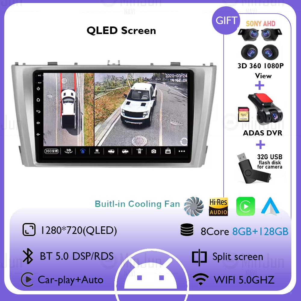 Multimedia Android 14 Pentru Toyota Avensis T27 2008-2015 WIFI+4G Carplay Autoradio Navigație GPS Sisteme auto inteligente stereo