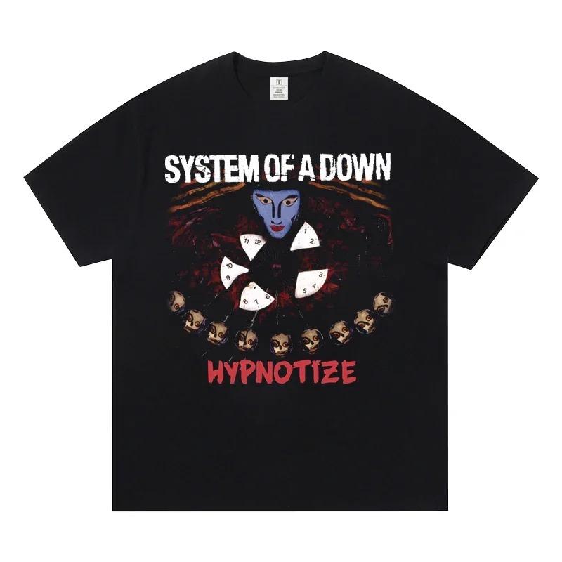 

System of A Down Band Short Sleeve TShirt European and American World Metal SOAD Fashion Casual Unisex WOMEN And Unisex TShirt 4XL