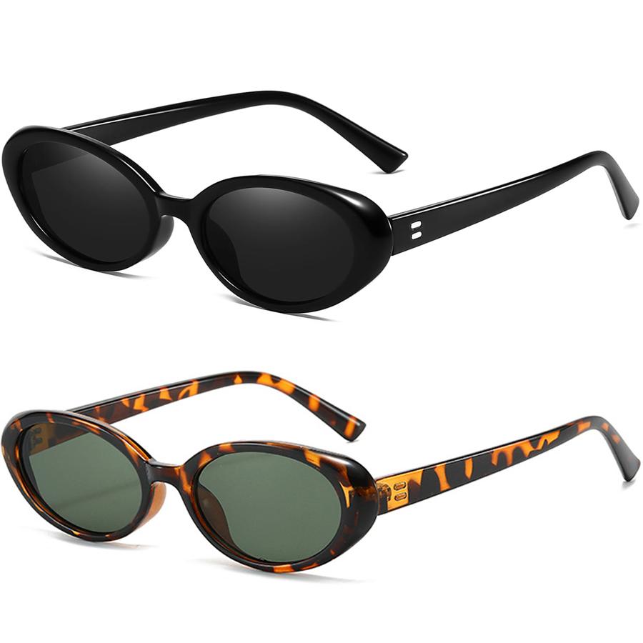 Modne Damskie Okulary Przeciwsłoneczne w Kształcie Owalnym Najnowsza Modna Stylizacja dla Pań Letnie Okulary Przeciwsłoneczne Vintage Styl Markowy Mała Oprawka Okulary do Jazdy