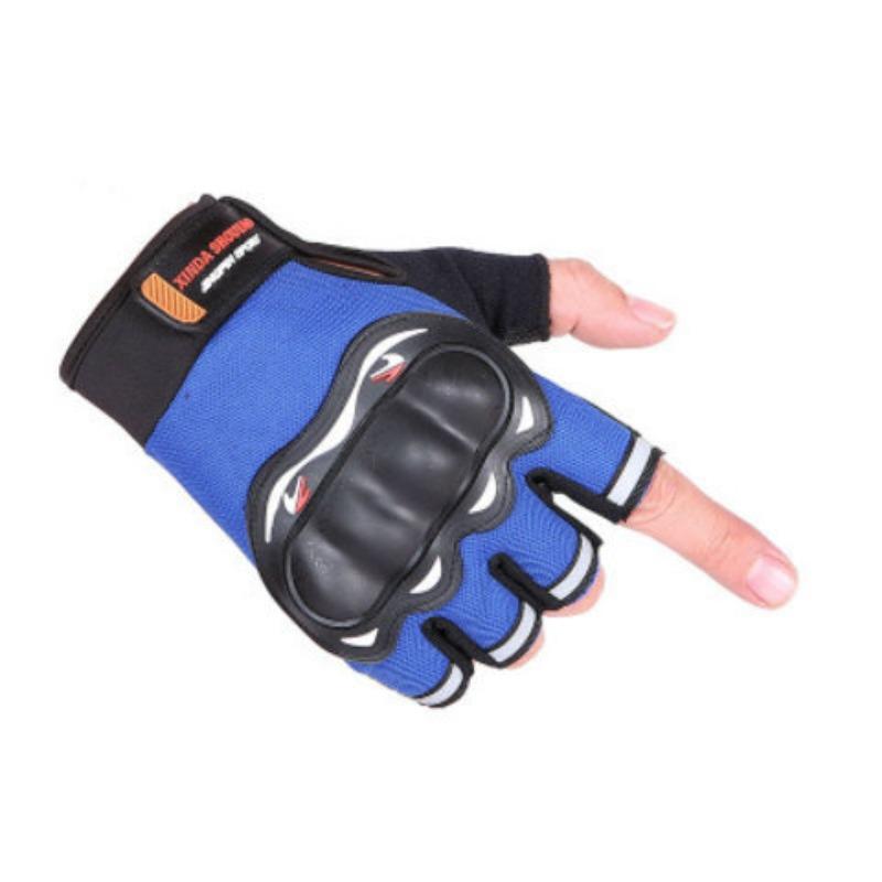 Motorcycle Half-finger Gloves Shell Armor Riding Sports Non-slip Wear-resistant Tactical Special Forces Outdoor Fitness