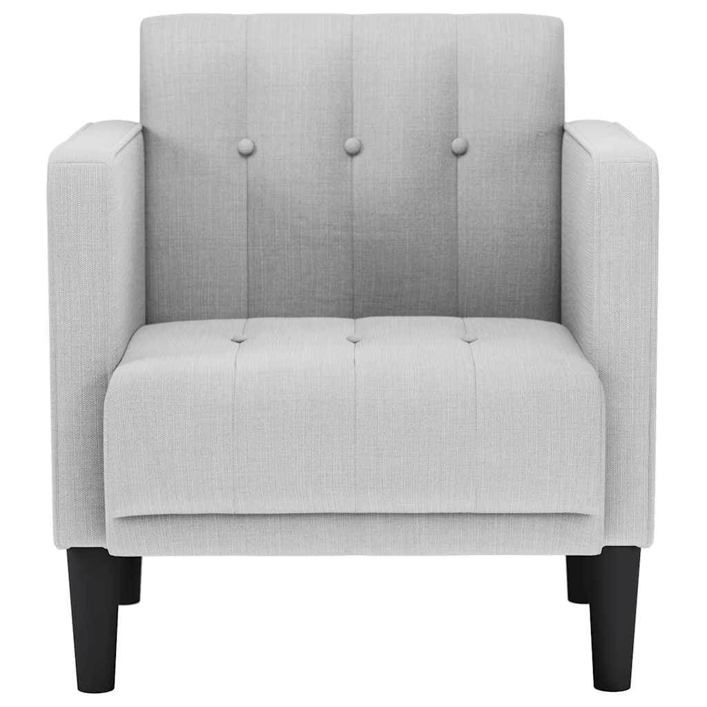 Armchair with Armrests Cloud Grey 53 Cm Fabric