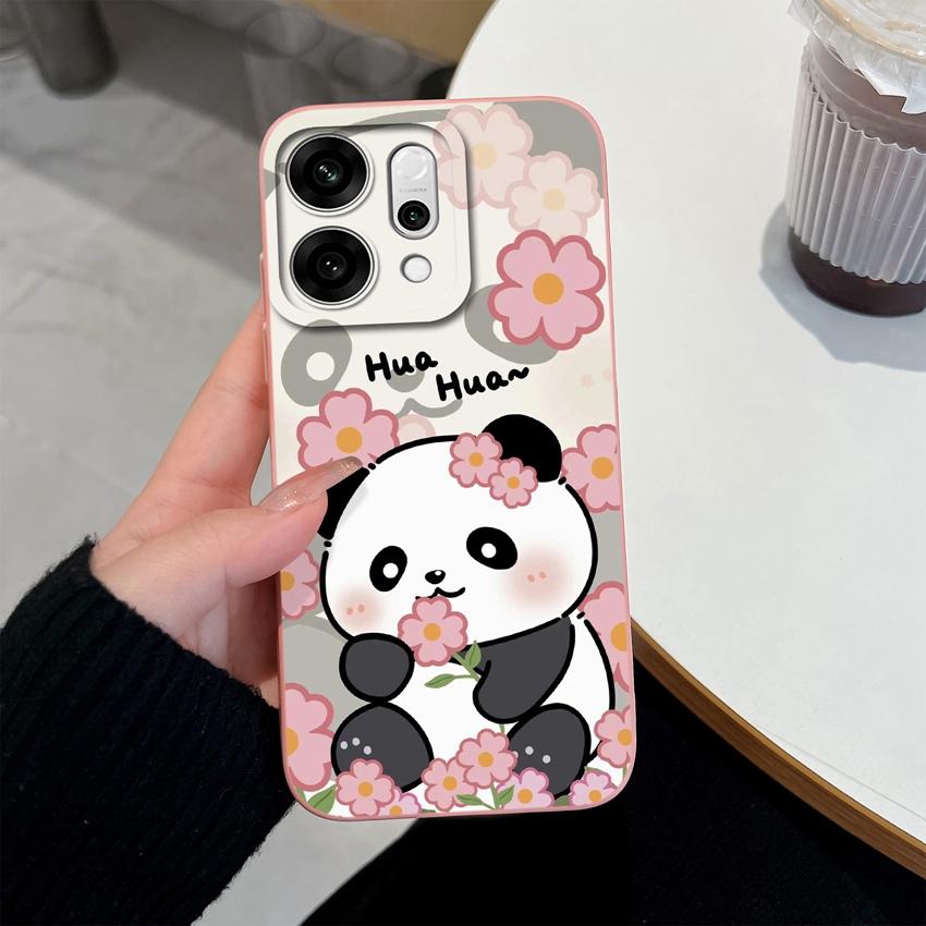For Oppo Reno14 Pro 14F A5 A5X K13 Phone Cases Table Cartoon Cat Pattern Phone Case Camera Protection Shockproof Silicone Covers For Oppo Bumper Shell
