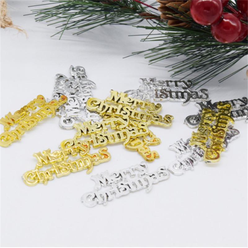 Merry Christmas Tree Ornaments: Small Sign Decorations