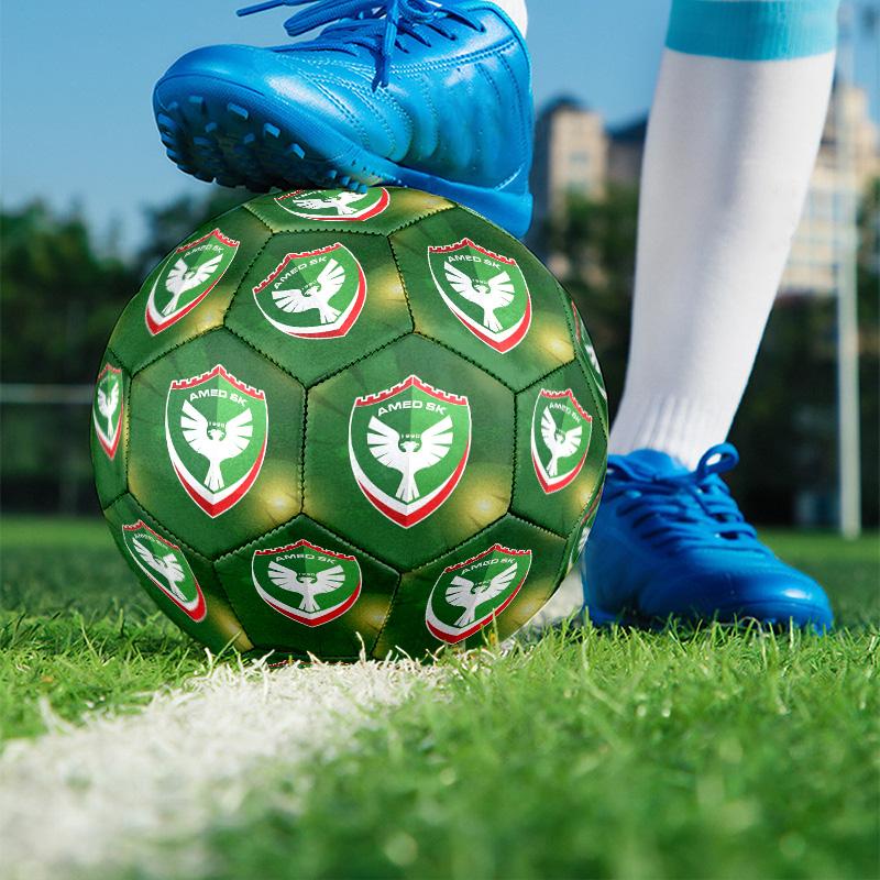 Amed SK Print Größe 5 Fußball, PU Abriebfester Fußball für Spieltraining und tägliches Üben, Geburtstagsgeschenk für Fußballfans