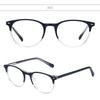 Retro Acetate Round Glasses Frames Men Women Vintage Anti Blue Light Photochromic Lens Optical Prescription Eyeglasses