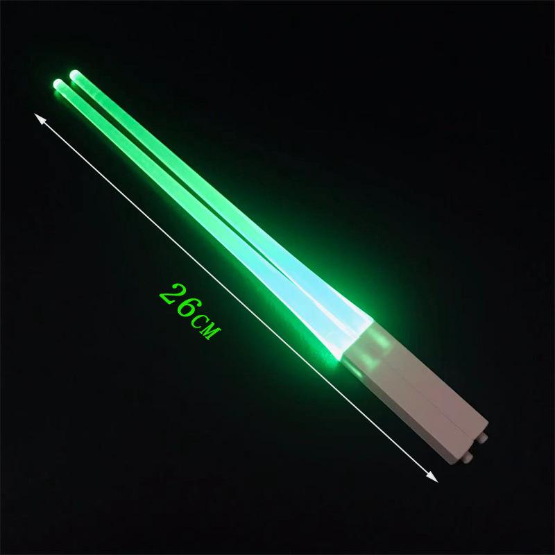 LED Light Emitting Chopsticks, Luminous Chopsticks, Food Grade Material, Chopsticks for Kitchen Dinners