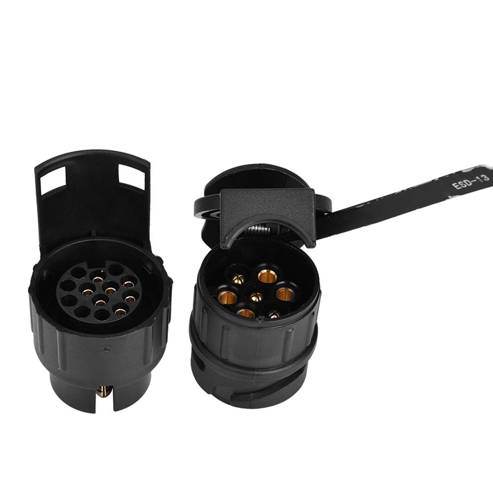 Trailer Light Tester Plug,12V 7Pin/13Pin Trailer Socket Tester, Towing Light Wiring Cable Circuit Plug Socket Tester Diagnostic Tool for Auto