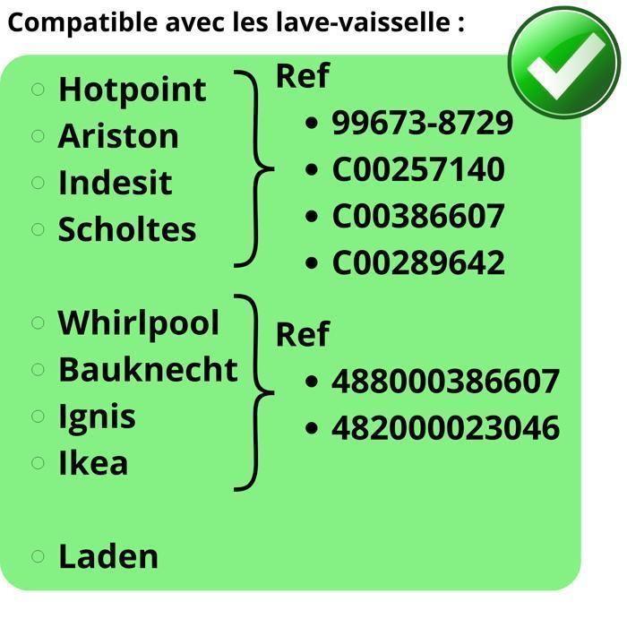 Dishwasher Cutlery Basket Compatible with Hotpoint Ariston Indesit Schltes 99673-8729 C00257140 C00386607 Whirlpool Ikea Laden