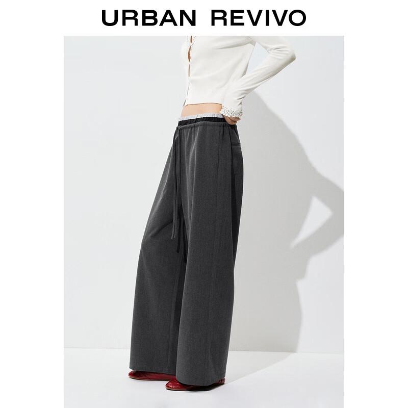 UR Damen Colorblock Kordelzug Weitbeinige Hose