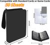 50 Sheets Trading Card Binder with Zipper – Compact PU Leather Album, Secure Top-Loading Pages for Trading, Sports & TCG Cards