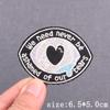Letters Slogan Embroidery Patch Iron On Embroidery Patches For Clothing Thermoadhesive Patches On Clothes Book Lover Patch Decor