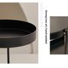 Creative Double-layers Desktop Tray Black Metal Perfume Shelf Cosmetics Storage Box Washstand Dresser