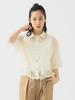 B:MING LIFE STORE by BEAMS Women's Water-Repellent Sheer Shirt (S-M) IVORY S