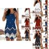 Women's Strappy Floral Print Mini Dress For Summer Stylish Beach Getaways