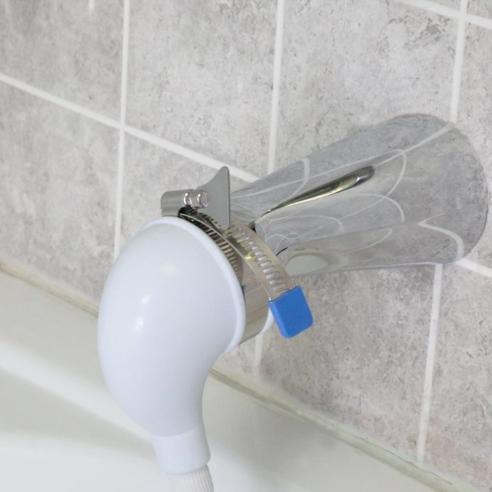Portable Handheld Shower Head Bathtubs No Diverter Easy Install Bath Sprayer with 42 Inch Hose Adjustable Clamp Ideal Pets