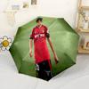 Football Player Jersey Compact Travel Automatic Umbrella Folding Umbrella with 8 Ribs Compact Design Perfect for Outdoor Adventures Elegant Umbrella