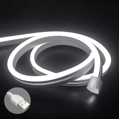 1m 5V USB LED Strip Lights Neon Lights Strip Flexible Waterproof Neon LED Rope Lights for Indoor Bedroom TV Backlight Cabinets Etc